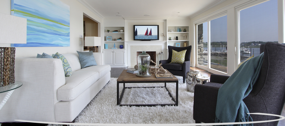 waterfront property staged by Birgit Anich Staging & Interiors