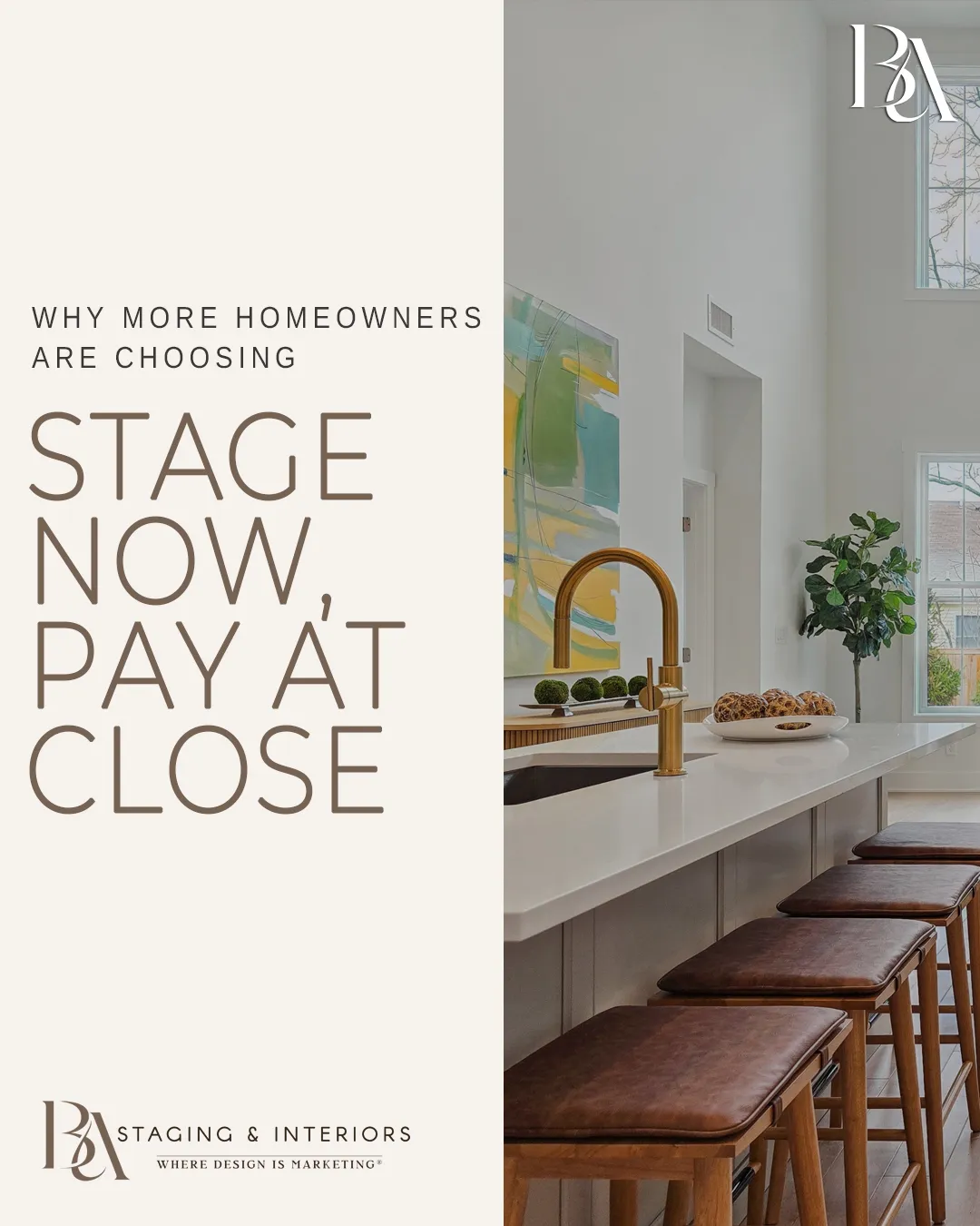 Why More Homeowners Choose Stage Now, Pay at Close